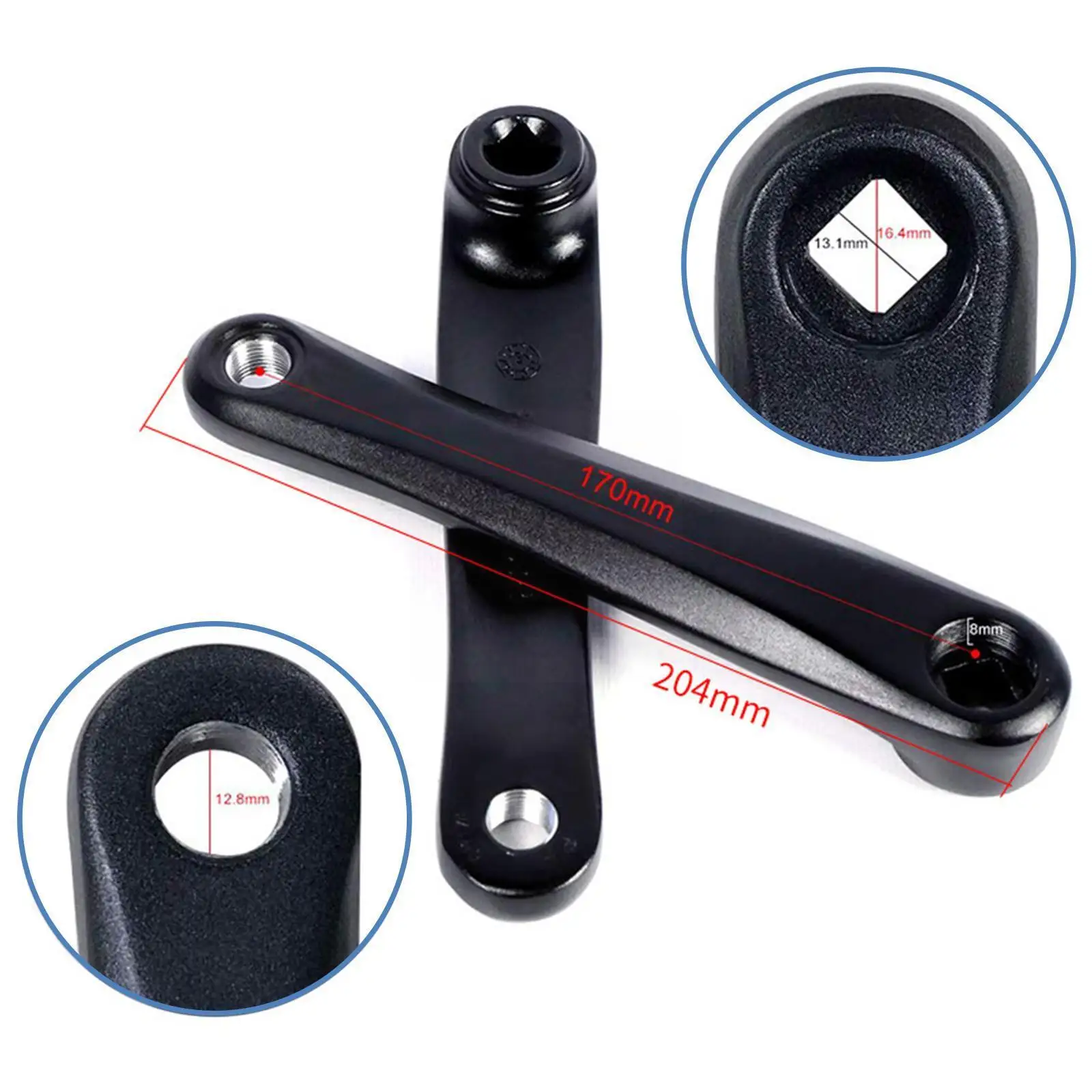 170mm Electric Bicycle Crank Arm Mid Motor Cranks For Bafang Mid Drive