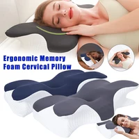 Memory Foam Neck Pillow Butterfly Shape Sleep Cervical Pillow Slow Rebound Comfortable Ergonomic Contour Orthopedic Neck Pillow 1