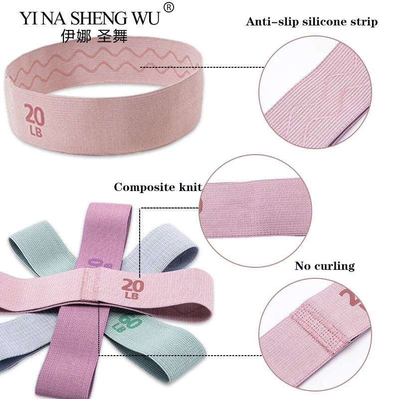 Fabric Resistance Hip Booty Bands Glute Thigh Elastic Workout Bands Squat Circle Stretch Fitness Strips Loops Gym Yoga Equipment resistance bands resistance band resistance strap