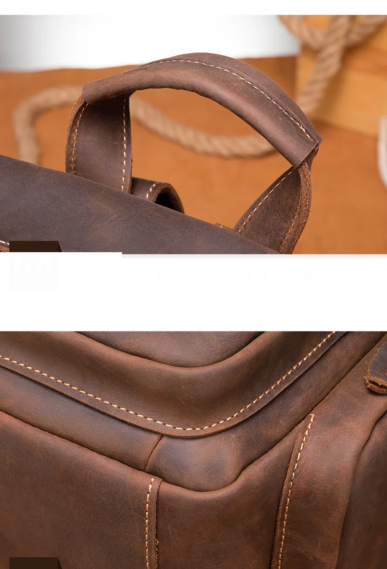 Men’s Convertible Cowhide Small Leather Sling Bag