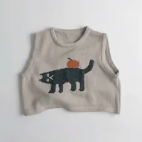 Pull en fibre de coton pour enfants, manteau en émail pour tout-petits, gilet pour garçons et filles, vêtements de dessin animé, vêtements décontractés en Y 2