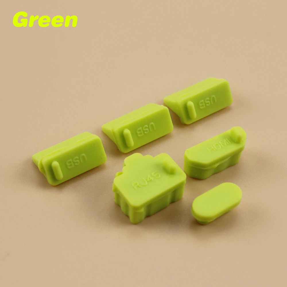 Silicone Dust Plug Set - USB & HDMI Interface Anti-Dust Cap Cover
