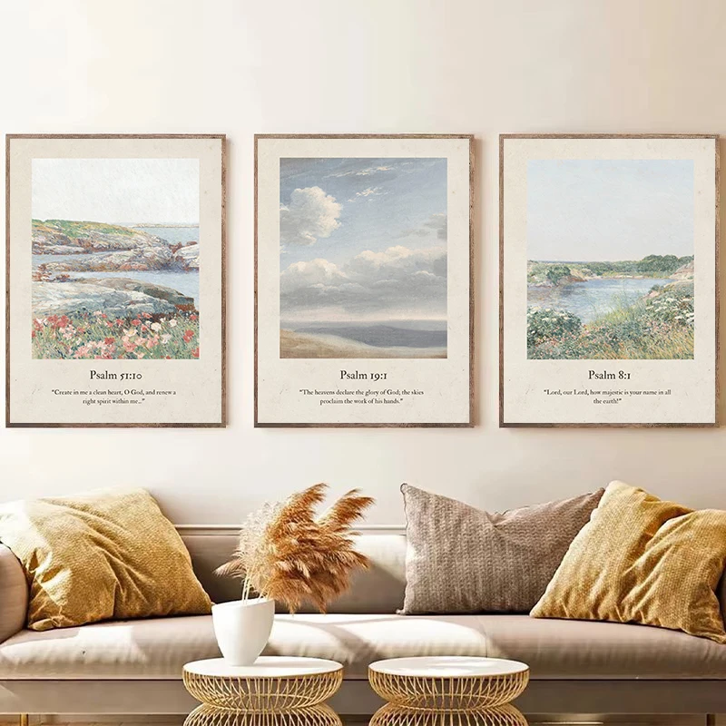 Psalms Scripture Inspirational Quote Canvas 1