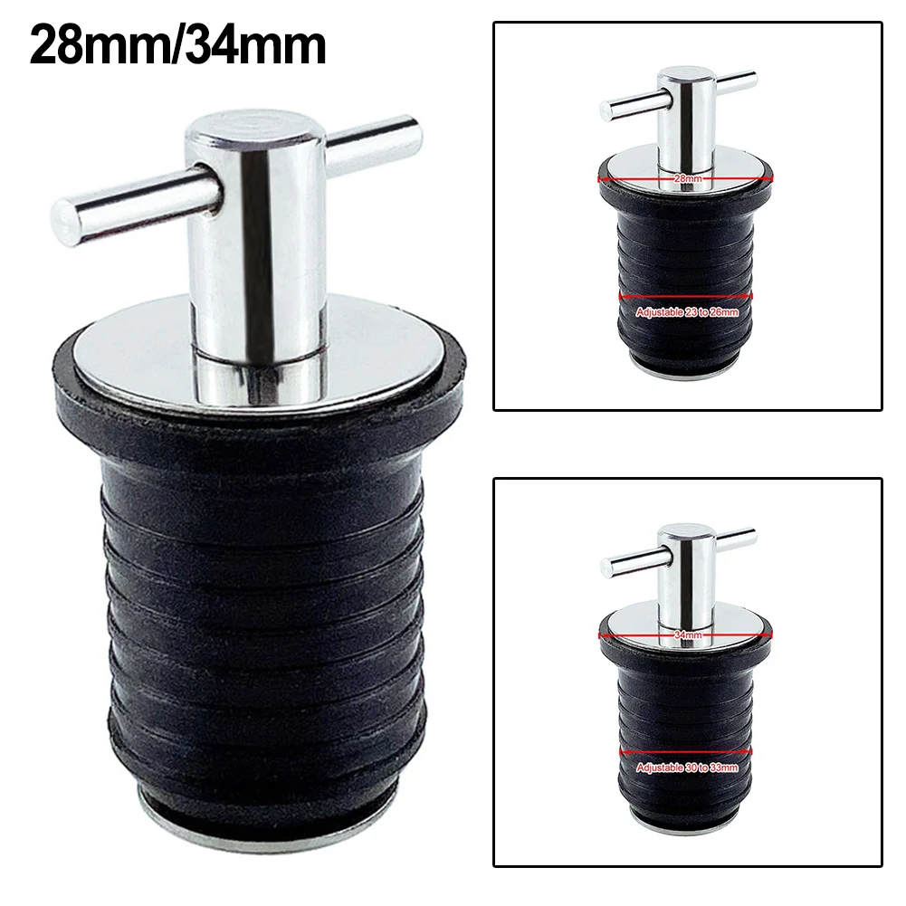 

1pc T-Handle Drain Plug Twist-Turn Marine Boats Drain Plugs Rubber Plugs With Brass Handle Boats Marine Accessories
