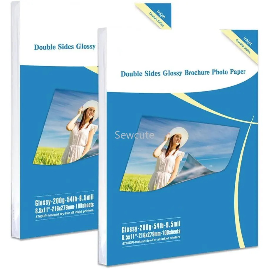Double Sided Photo Paper Glossy Inkjet for Dye Ink 200Gsm Value Bulk Pack Picture Inkjet Printing Printer photo paper photo printing paper
