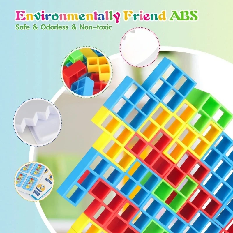 Balance Stacking Board Games Buliding Blocks Adults Kids Tower Block Bricks Toys For Boys Girls Puzzle Toy Family Parties Games