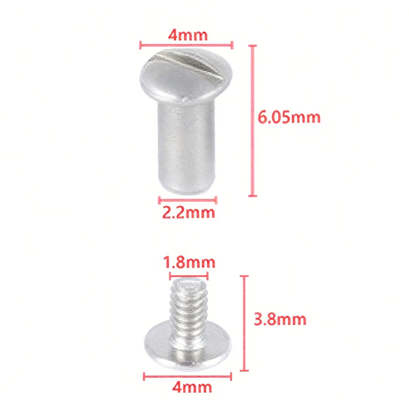 2set 4pcs Rivets Kerosene  Universal Silver Removable Screw Nut Rivet Steel Wheel Set For Zippo Gasoline  Repair DIY Part