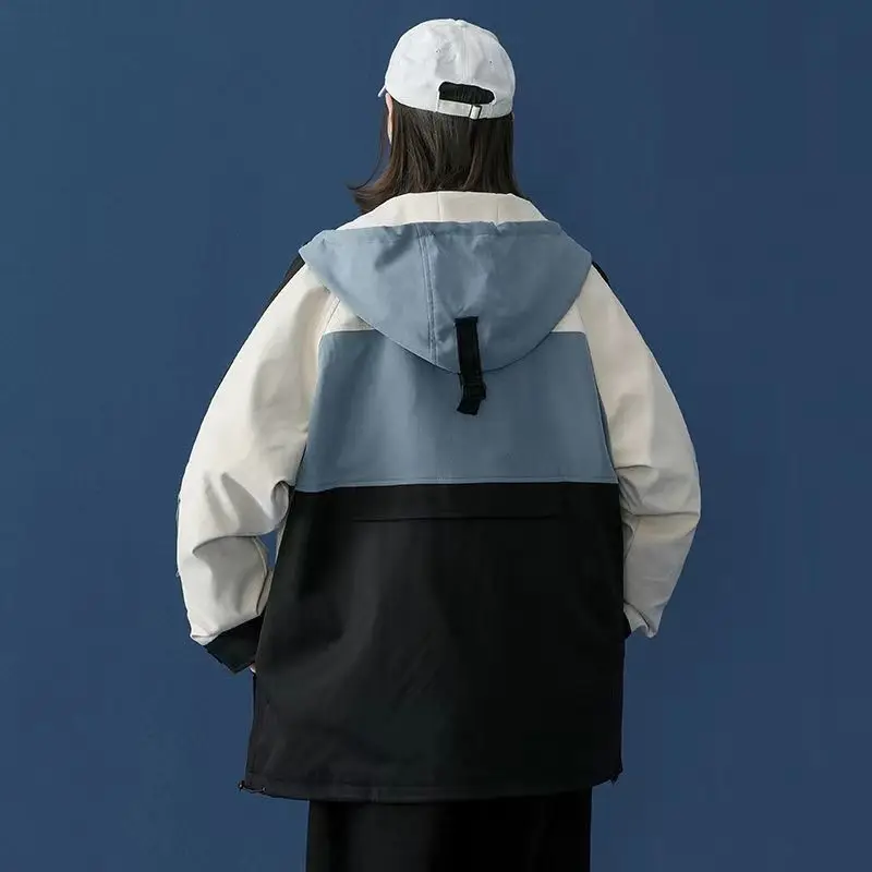 Autumn Jacket Female Men ZipUp Jacket Coats And Jackets Harajuku Loose BF Streetwear Outerwear Goth Japanese Windbreaker