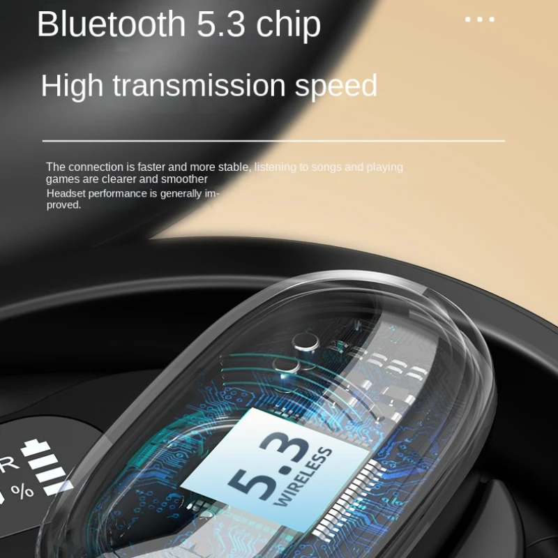 5.3Wireless Earphones with 360-degree Stereo Surround Sound Earbuds with Intelligent Noise Reduction Immersive for Sports