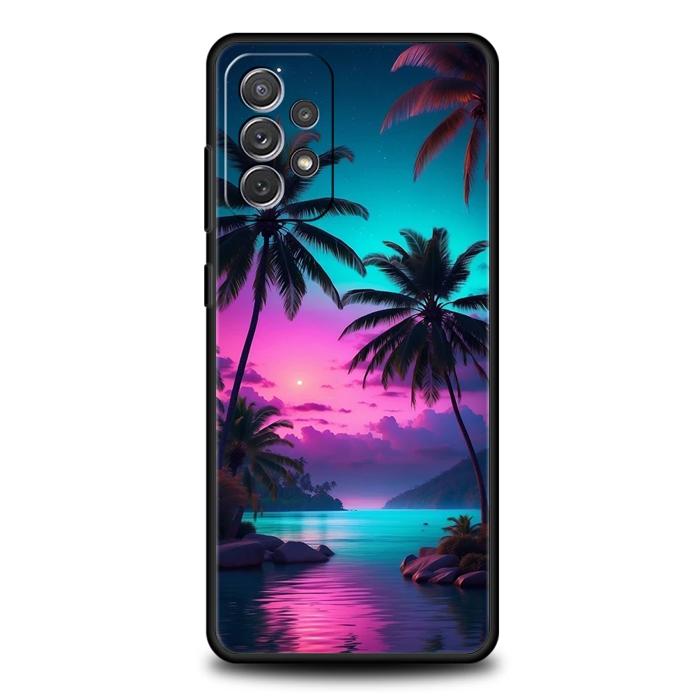 Coconut Tree Design Phone Case - Tropical Style Protective Cover