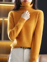 LHZSYY Winter Women Sweater Solid 100%Mink Cashmere Turtleneck Knitted Pullovers Slim Soft Warm Female Long Sleeve 23  Color - Image 6