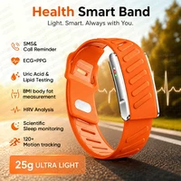 Nouveau bracelet intelligent sans écran, moniteur de santé ECG+PPG, fréquence cardiaque, pression artérielle, étanche 3ATM, montre connectée de sport 1