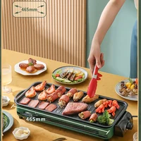 220V Household Electric Grill Indoor Smokeless Skewer Griddle Food Barbecue Baking Pan Roaster Non-Stick BBQ Roasting Oven 2