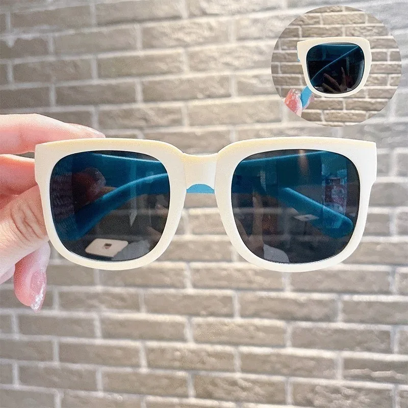 2PCS Foldable Sunglasses For Baby Kids Fashion Sun Glasses Boys Girls Folding Eyewear UV400 with Case