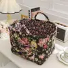 Pastoral Style Fabric Storage Basket Stackable Washable Sundries Storage Organizer Foldable Underwear Debris Organizing Frame 2