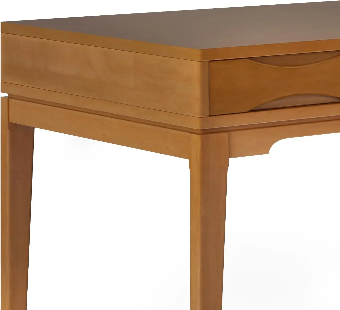 SIMPLIHOME Harper solid wood medieval modern 60 inch wide home office desk, desk, workstation, study desk furniture, 2 drawers 6