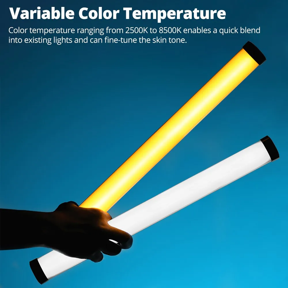 AMBITFUL A2 PRO 2500K-8500K A2PRO RGB Tube Light Full Color LED Video Stick Light with Built-in Lithium Battery Control by APP 5