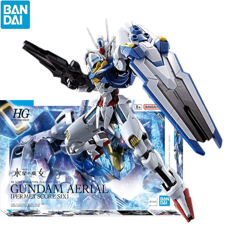 

In Stock BANDAI PB Limited HG 1/144 GUNDAM AERIAL [Permet Score Six] Assemble Model Ver. PVC Anime Action Figures Collection Toy