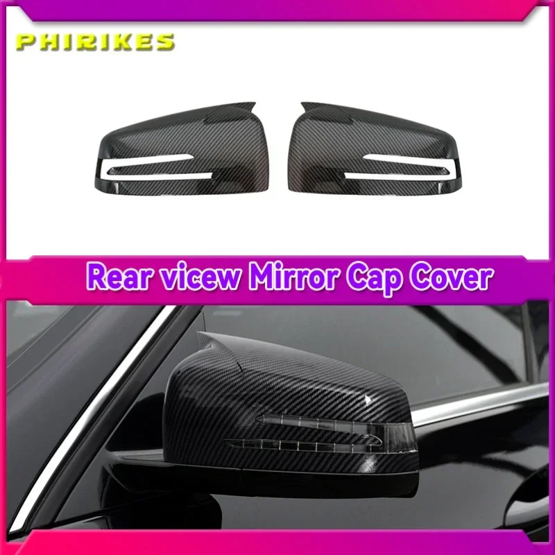 

Side Mirror Cap Covers For Mercedes Benz W176 W246 W212 W204 C117 X156 X204 W221 C218 A B C E S CLA GLA GLK Class Black