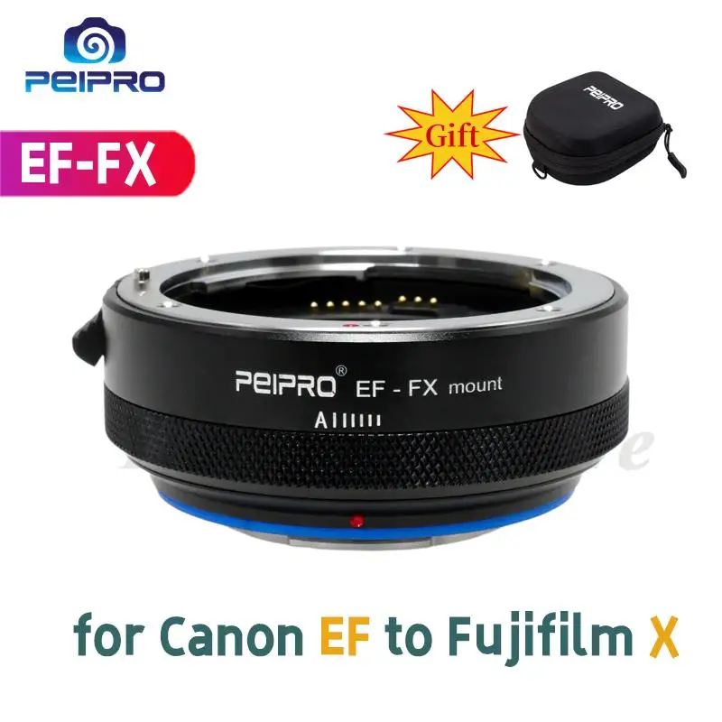 Peipro Ef-Fx Auto Focus Lens Adapter Ring For Canon Ef Lens For Fujifilm X Like X-H1 X-S10 X-Pro 1/2/3 E2S/E4/T2/T3/T4/T20/T30