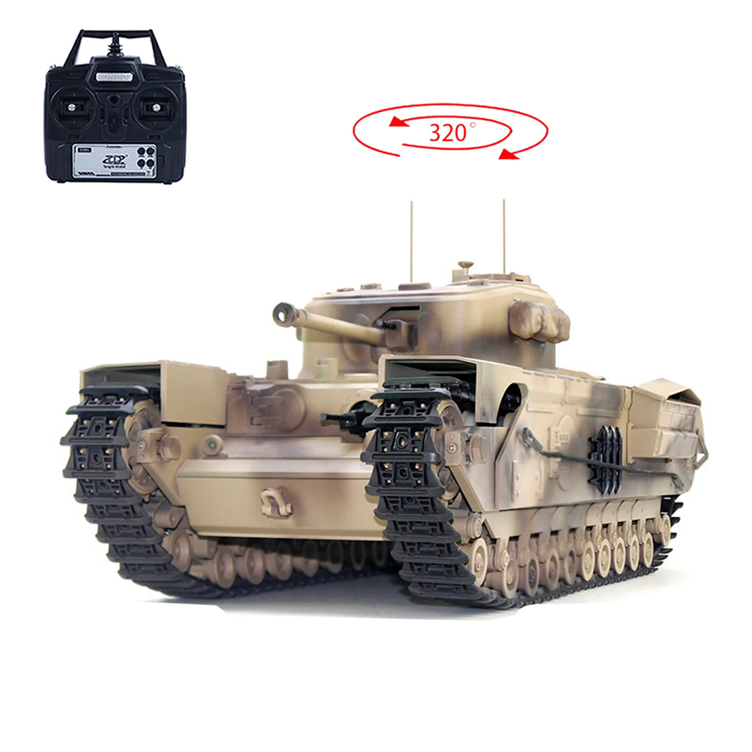 RC116MilitaryBattleTankModelRTRChurchillMkVIIMetalTracks