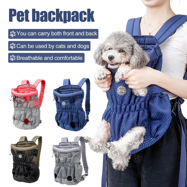 Dog Carrier Backpack - Legs Out Front - Facing Pet Carrier Backpack for  Small Medium Large Dogs, Airline Approved Hands - Free Cat Travel Bag for  Walking Hiking Bike and MotorcycleC 