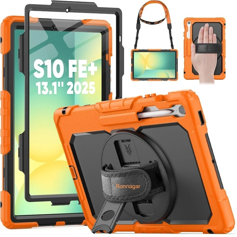 Heavy Duty Shockproof Protective Tablet Case with Screen Protector, 13.1″