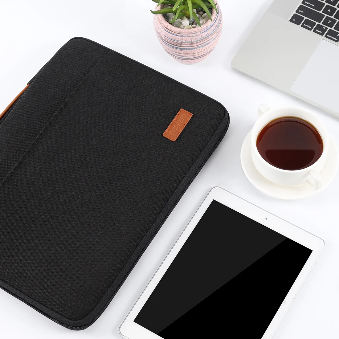 Domiso-water-resistant Laptop Sleeve Case Pasta Portátil Protetor de Transporte com Alça 10 1113 14 156 17 - Imagem 6