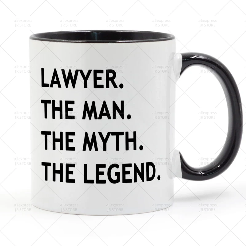 

Lawyer The Man Myth Legend Law Students Judge Mug Ceramic Cup Gifts 11oz