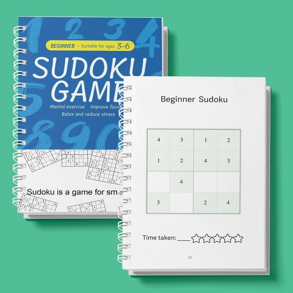 Sudoku Challenge: Engaging Puzzles for Kids' Brain Training and Logic Skills Development