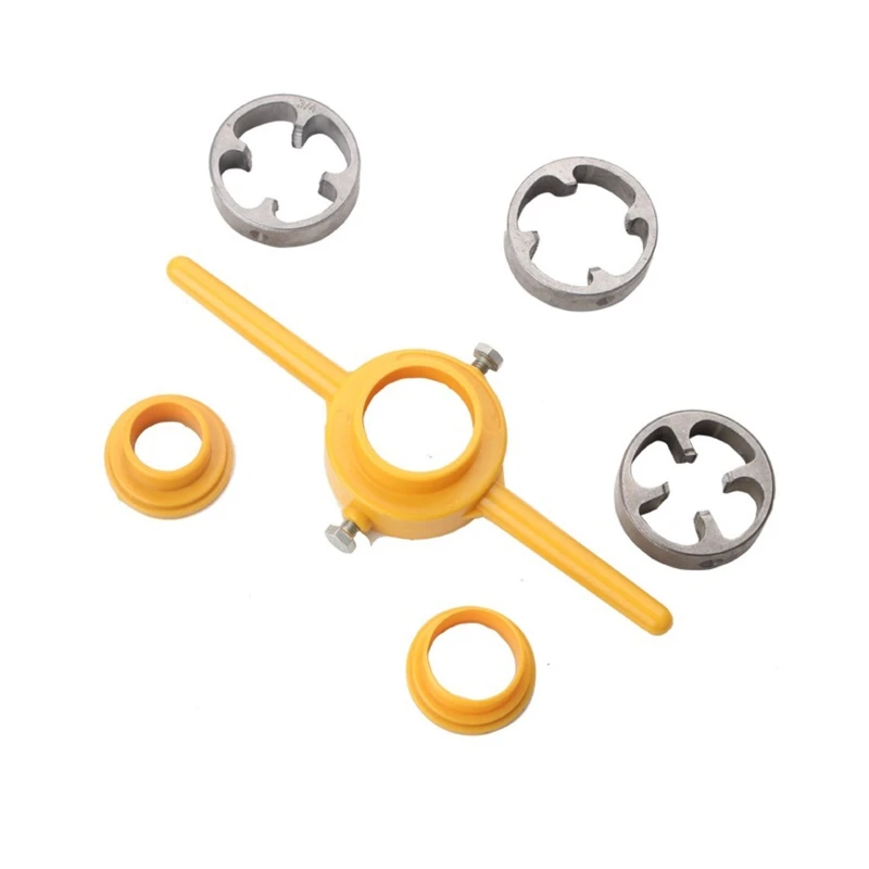 

Npt Die Set PVC Thread Tool Maker 3/4 1 Inch PVC Pipe Threader Screw Die
