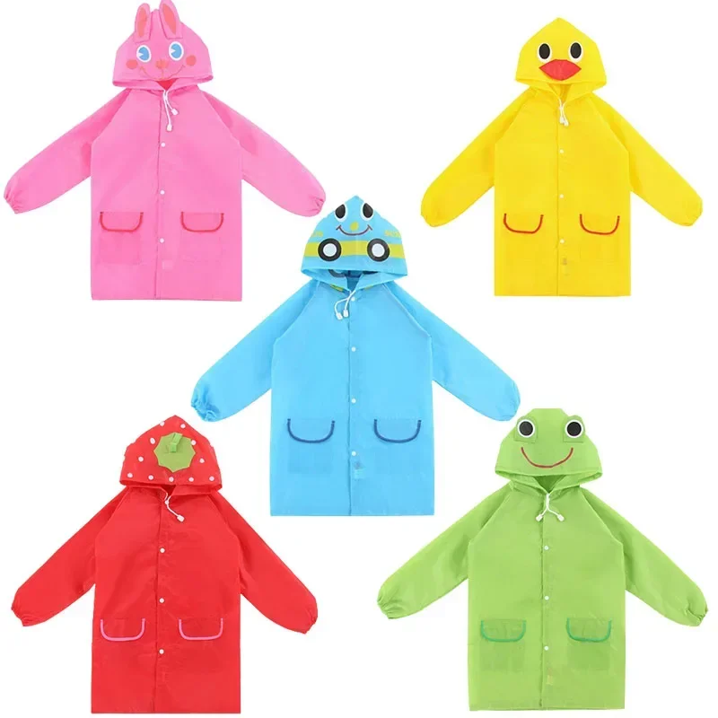 Cartoon Animal Style Waterproof Kids Baby Raincoat for Children Rain Coat Rainwear Student Poncho Rain Coat Kids raincoat poncho