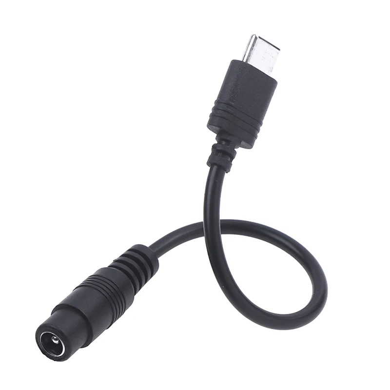 DC 타입-C 암 커넥터 - 5.5*2.1 암 커넥터 케이블 5521 전원 잭 어댑터 USB 타입 C 전원 공급 커넥터 변환기