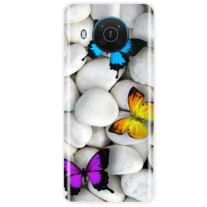 Soft Phone Case For Nokia X10 Case Cute Silicone Case For Nokia X10 TA-1350 TA-1332 Soft Case For NokiaX10 X 10 Coque Fundas neck pouch for phone