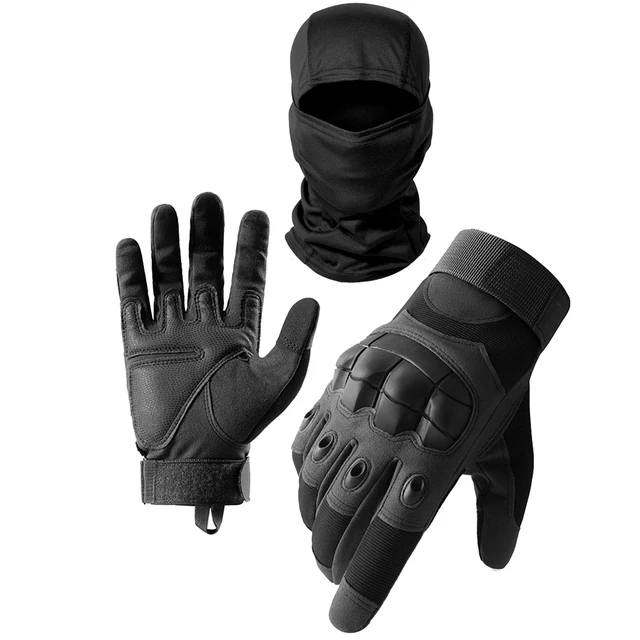 Luva Moto-Gants de moto pour hommes, écran tactile, gants d'équitation de motocross, équipement de protection, doigt complet, noir 1