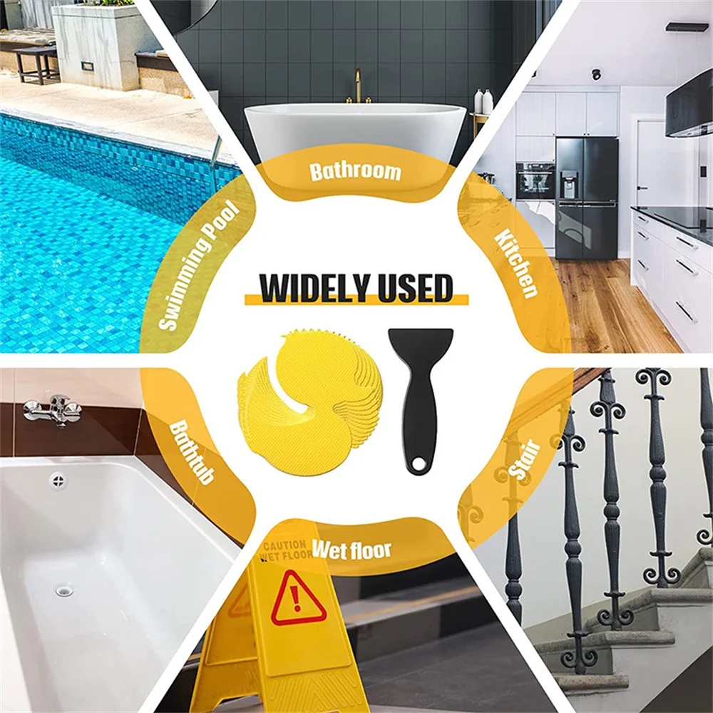Anti Slip Bathtub Stickers Duck Shape Bathroom Flower Self-Adhesive Non Slip Bathtub Decals Stickers Bath Shower