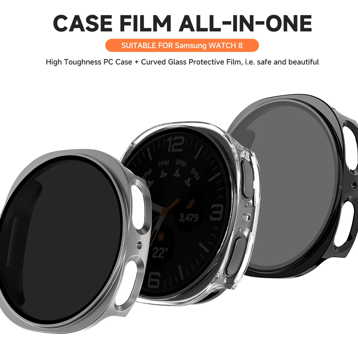 Premium Scratch-Resistant & Shockproof Privacy Glass Watch Case