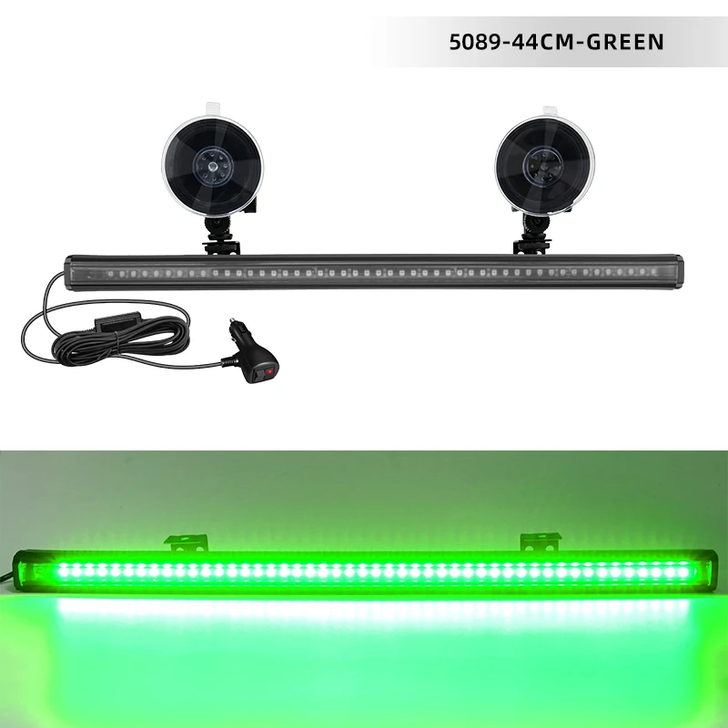 Barra De Luz Estroboscópica Nilight 144 LEDs - Verde E Branco Para Emergência