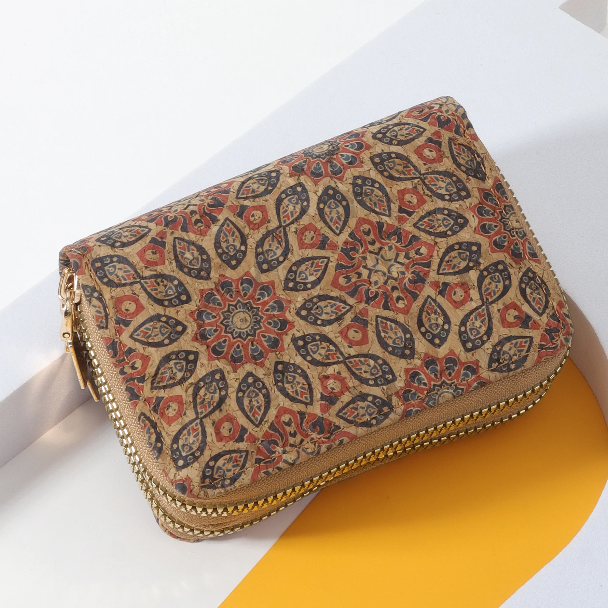 Double zippered credit card clip, trendy card short wallet, multi slot coin wallet