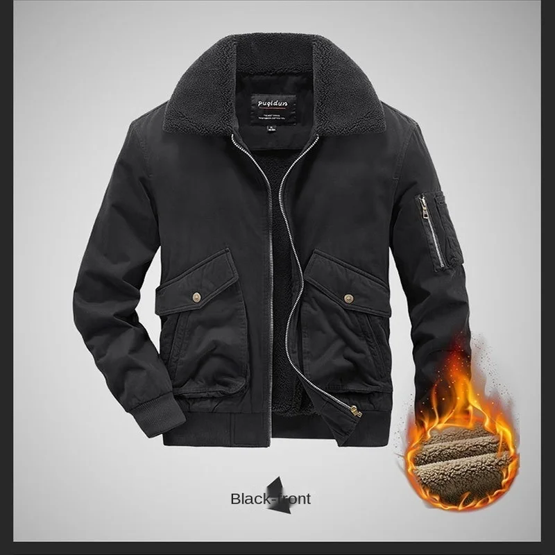 

Varsity Autumn Men's Knitted Coat Cold Jackets Campera Style Clothing Work Wear Winter Sweat-shirt Mens Blouse Male Clothes Icon