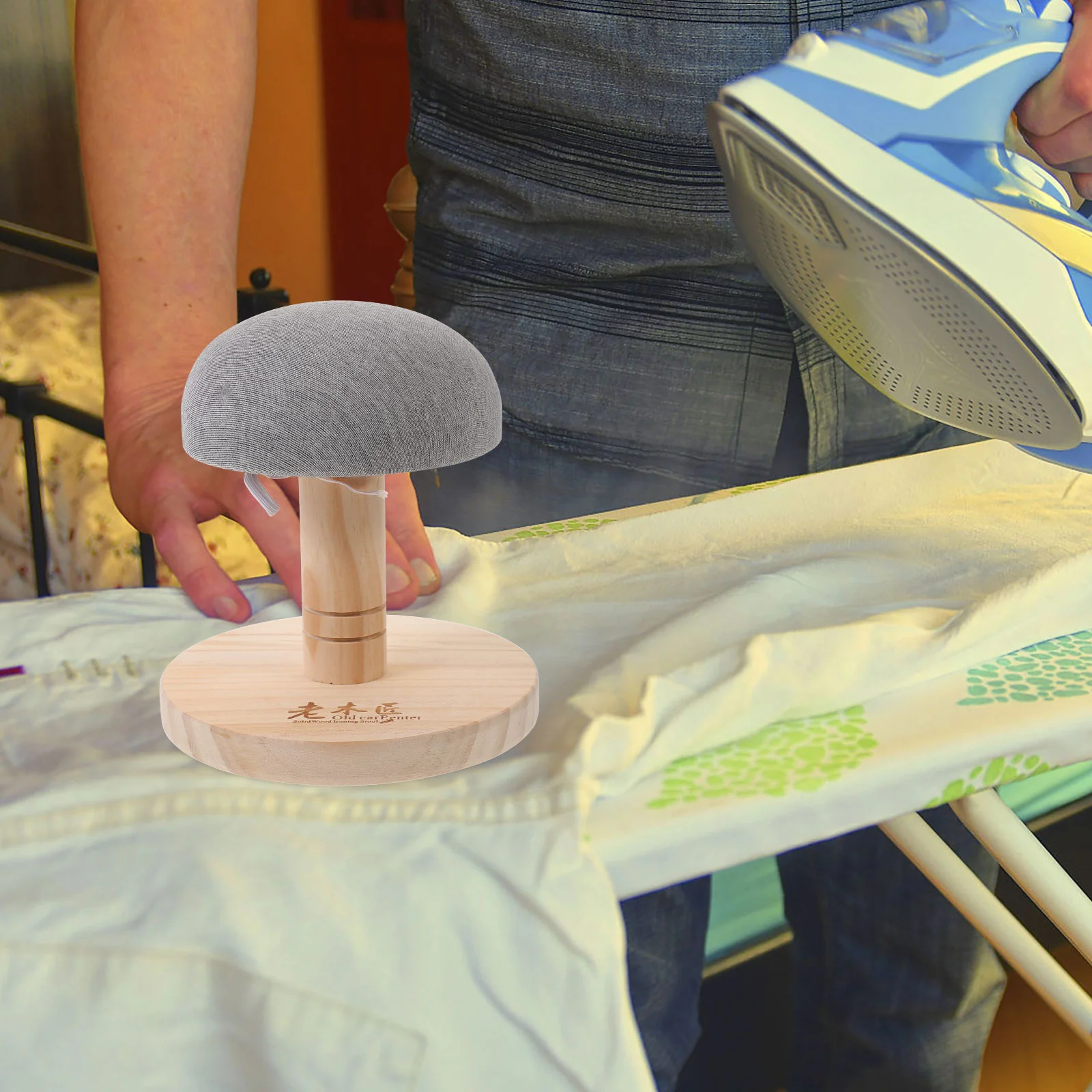 Mini Bra Ironing Pad Home Aids Tool Padded Sleeve Board Wood Desktop Stool Accessory Ironing Boards Household Merchandises