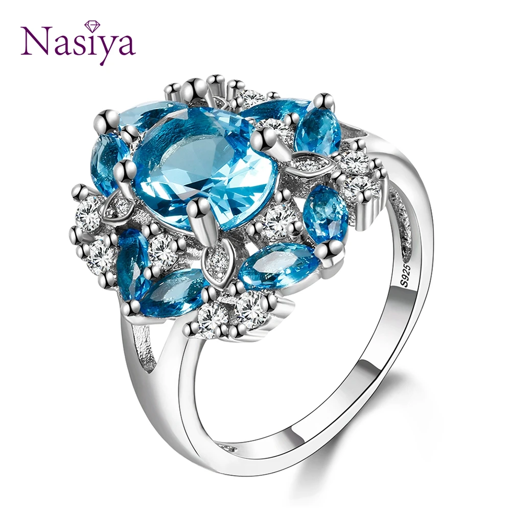 925 sterling silver ring woman 8A square zirconia hand set ice flower cut  premium light luxury closed mouth ring high jewelry - AliExpress