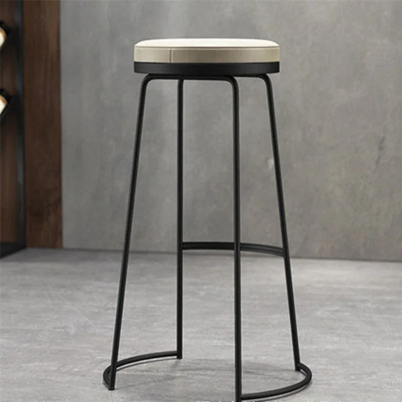 

Nordic Golden Stool Bar Modern Minimalist Iron Front Desk High Stool Bar Stools for Home Counter Stool Furniture