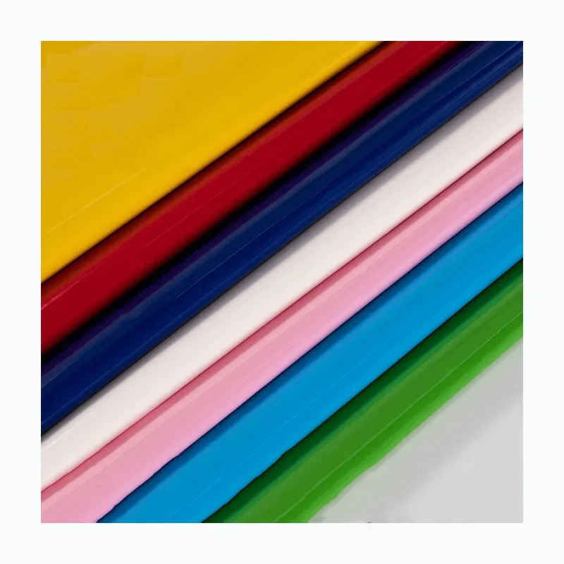 Stock Available PVC Non-Woven Mirror Leather Bright Surface Box Bag Sofa Leather Strap Material Shoe Comfort Cushion Waterproof