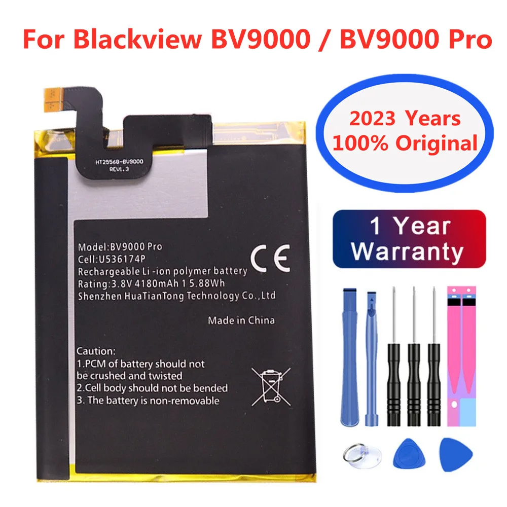 

2023 New Original 4180mAh U536174P BV 9000 Battery For Blackview BV9000 & BV9000 Pro BV9000pro Smart Mobile Phone li-ion Battery