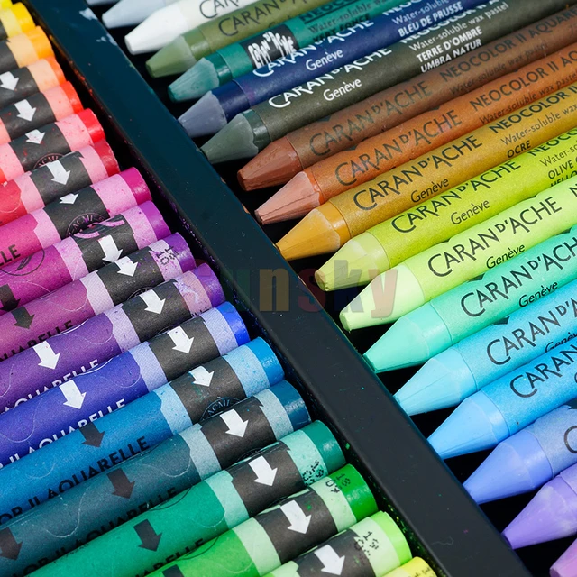 Classic Neocolor II Water-Soluble Pastels 84 Colors Crayon