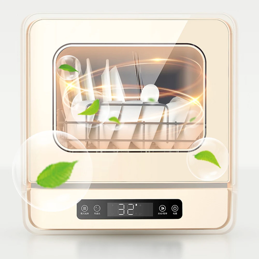 Household Fully Automatic Disinfection and Drying Dishwasher Free Installation Desktop Dishwasher 420*410*434mm 2