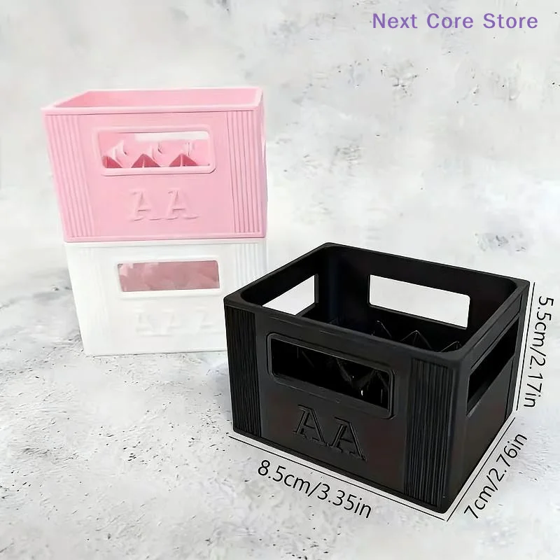 1Pcs 3D 인쇄된 AAA/AA 배터리 보관 상자 30/20 칸 홈 장 대용량 내구성 플라스틱 주최자
