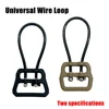 Tactical Wire Loop U Loop Sling Hooks Connection Gear Universal Buckle Adapte 1" & 1.25" Wide Slings Hunting Accessories 2