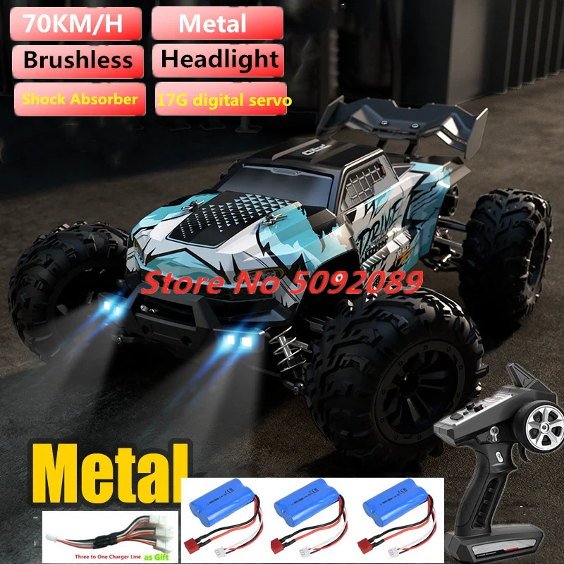 

Professional Adult 70KM/H Metal Frame 2.4GHz Rc Car All-Terrain 70Km/h Off-Road Brushless Motor RC Racing Car Vehical Toy Gifts